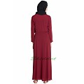 Umbrella cut Maroon color abaya Umbrella cut Maroon color abaya